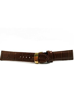 Hertür Saate Uygun Kelebek  Toka 22  mm  Koyu  Kahverengi Sarı  Tokalı  2