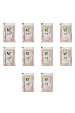 Doğaya Dönüş Ekolojik Doğal Doğa Dostu %100 Ahşap Bıçak - 16 Cm. - 50li 10 Paket