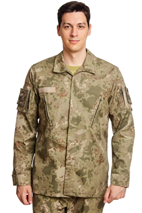 Kara Kuvvetleri Yeni Kamuflaj Renkli Uzun Kollu Taktik Gomlek Long Sleeve Camouflage