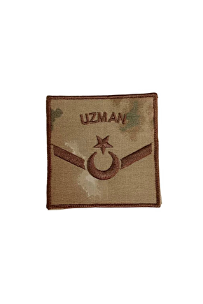 Jandarma Uzman Onbasi Kamuflaj Renkli Nakis Kol Rutbe
