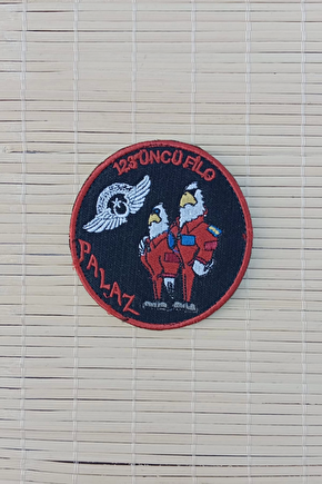 123.cu Filo Palaz Siyah Zemin Nakis İslemeli Arma Patch Pec