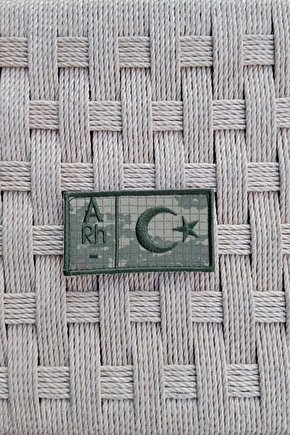 Kara Kuvvetleri Kamuflaj Renkli Nakis İslemeli A Rh - Kan Gruplu Pec Arma Patch