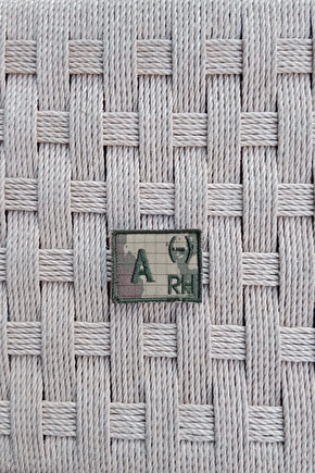 Kara Kuvvetleri Kamuflaj Renkli Nakis İslemeli A Rh - Mini Kan Gruplu Arma Patch Pec