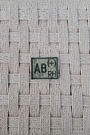 Kara Kuvvetleri Kamuflaj Renkli Nakis İslemeli Ab Rh + Mini Kan Gruplu Arma Patch Pec