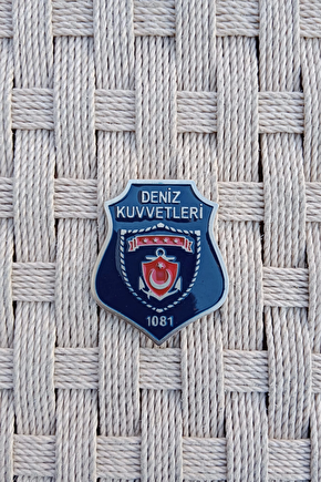 Deniz Kuvvetleri 1081 Amblemli Ozel Tasarim Cuzdan Rozet
