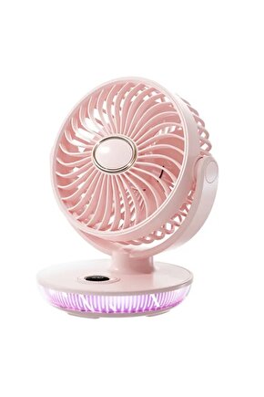 ŞARJLI MASAÜSTÜ MİNİ KLİMA SERİNLETİCİ FAN RGB LED IŞIKLI VANTİLATÖR ASKILI FAN