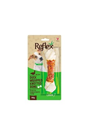 Ördek Etli Düğümlü Çiğneme Kemiği Köpek Ödülü 80 Gr