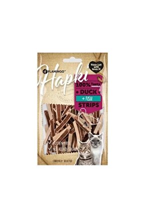 Hapki Strips Ördekli ve Balıklı Kedi Ödül Maması 85 Gr