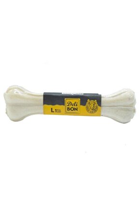 Deri Pres Vakumlu Kemik Köpek Ödülü Beyaz 22 Cm 1 Adet