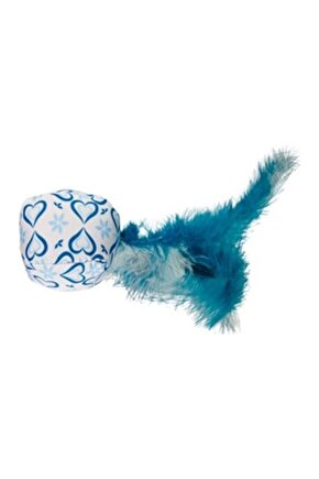 Mavi Tüylü Top Kedi Oyuncağı 12X5X16 cm