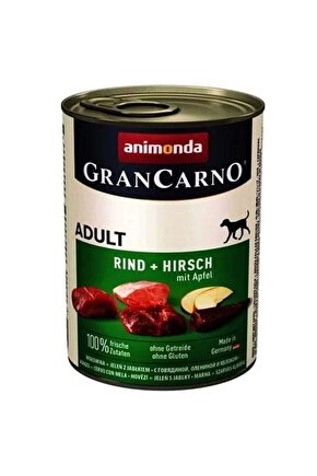 Gran Carno Sığır Etli Geyik ve Elmalı Yetişkin Köpek Konservesi 400 Gr