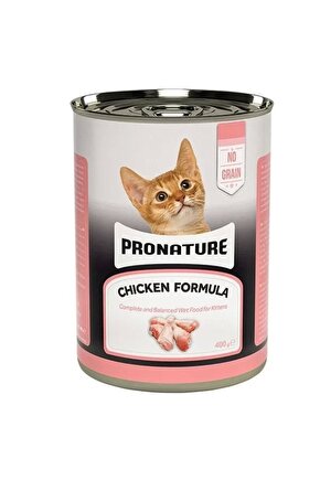 Tahılsız Tavuklu Ezme Yavru Konserve Kedi Maması 400 Gr