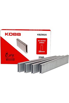 KBZ9025 25mm 2500 Adet 90 Serisi Ağır Hizmet Tipi Zımba Teli, Gri