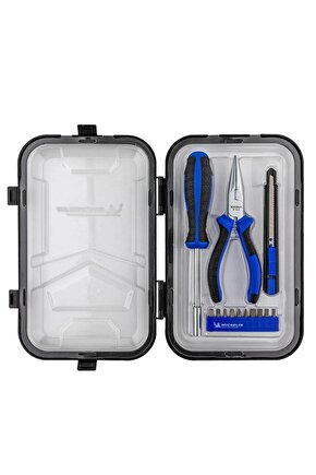 MC33320 13 Parça CR-V Kargaburnu + Maket Bıçağı Bits Tornavida Seti