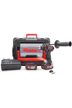 KUC35 20Volt4.0Ah Li-ion Çift Akülü Kömürsüz Profesyonel Şarjlı Darbeli Matkap