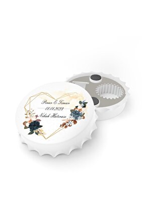 50 Adet Kapak Açacak Magnet Buzdolabı Süsü, Söz, Nişan, Kına, Nikah, Düğün Hatırası Promosyon 17