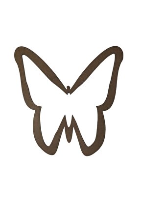 Kelebek Figürlü 3 Mm Ham Mdf Isimsiz Kasnak 30 Cm