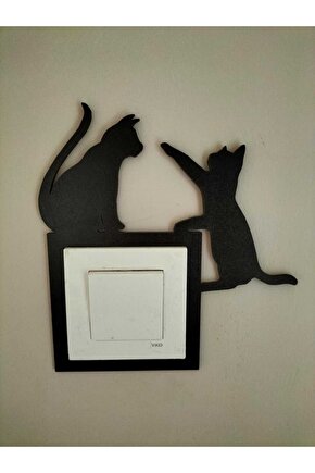Kedili Prizlik Duvar Süsü 3mm Mdf