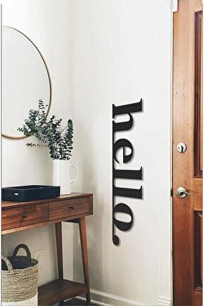 3mm Ahşap Mdf Hello Duvar Yazısı 40*13