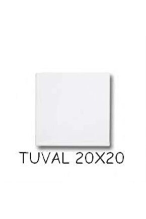 20x20cm Kare Arkadan Zımbalı Yüksek Kaliteli Astarlı Hazır Tuval Boş Tuval Tablo