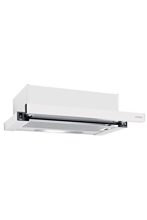 8510 60cm Beyaz Sürgülü Aspiratör