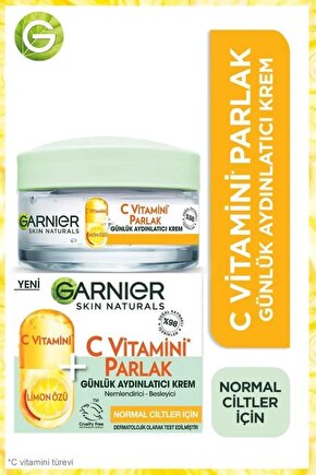 C Vitamini Parlak Günlük Aydınlatıcı Nemlendirici Krem (C Vitamini + Limon)
