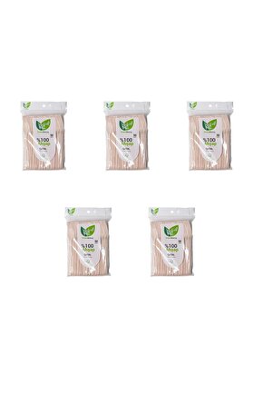 Doğaya Dönüş Ekolojik Doğal Doğa Dostu %100 Ahşap Çatal - 16 Cm. - 50li 5 Paket