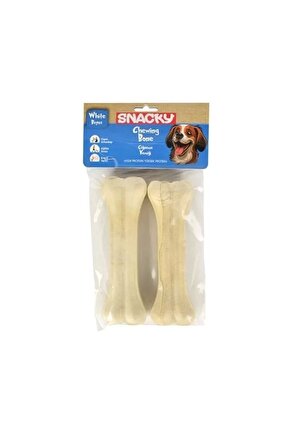 Beyaz Preslenmiş Yüksek Proteinli Köpek Çiğneme Kemiği 2 Adet 145 Gr