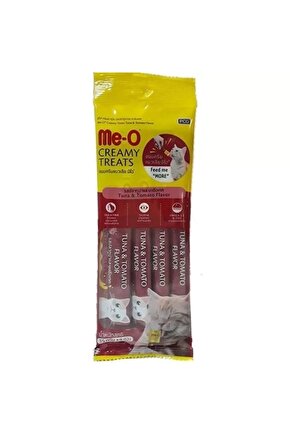 Meo Creamy Ton Balıklı ve Domatesli Kedi Ödül Maması 4x15 Gr