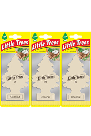 Little Trees Coconut (hindistan Cevizi) Oto Kokusu 3 Adet
