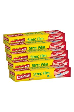 Streç Film 100 Metre Kesme Bıçağı Hediyeli - 5li