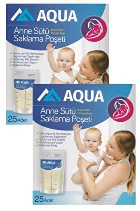 Anne Sütü Saklama Poşeti 20 Li 2 Paket 40 Adet