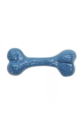 Comfy Toy Kemik Şeklinde Yaban Mersini Aromalı Köpek Oyuncağı Mavi 16.5 Cm