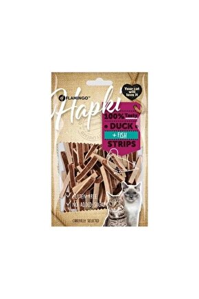 Hapki Strips Ördekli ve Balıklı Kedi Ödül Maması 85 Gr