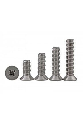 50 adet M3x30 mm YHB (Yuvarlak Havşa Başlı) Vida