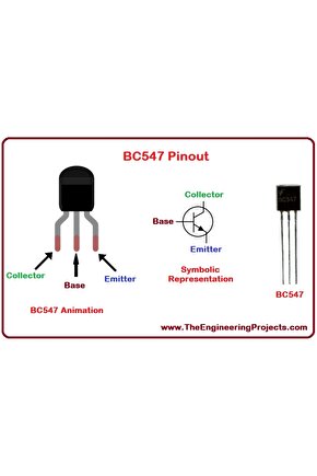 5 Adet Bc 547 Npn Transistör