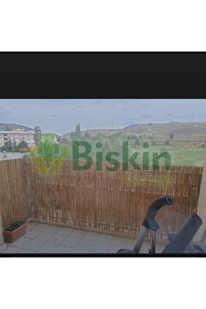 110 CM X 2 Metre Bambu Kamış Hasır Çit , Bahçe Balkon Gölgelik vb. Dekorasyon Doğal