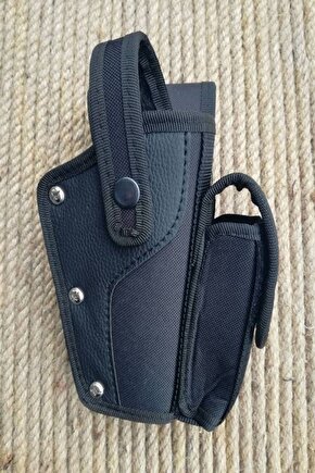 Siyah Renk Yedek Sarjorluklu Impertex Sallama Silah Kilifi