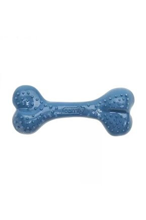 Comfy Toy Kemik Şeklinde Yaban Mersini Aromalı Köpek Oyuncağı Mavi 16.5 Cm