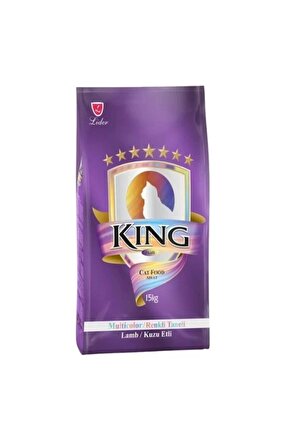 Multicolor Renkli Taneli Kuzu Etli Yetişkin Kedi Maması 15 Kg
