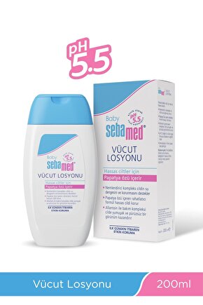 Baby Yoğun Nemlendirici ve Rahatlatıcı Etkili Bebek Vücut Bakım Losyonu 200 ml