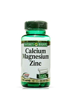 Calcium Magnesium Zinc D3 Takviye Edici Gıda 100 Kaplet