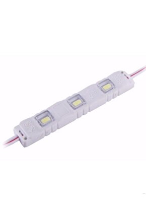 3lü Enjeksiyon Kasa Modül Led 12v, Arkası Yapışkanlı 12 Volt 3lü 5630 Led  Beyaz