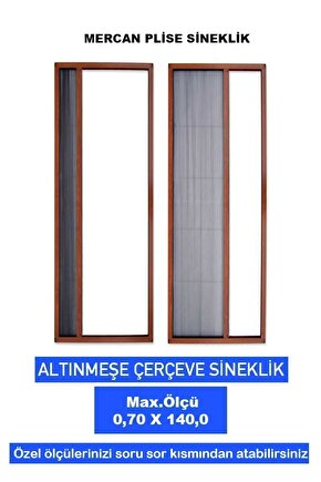 Mercan-plise Akordiyon Sürgülü Pencere Sineklikleri Özel Ölçülü Imalat En-140.0 Boy-180.0