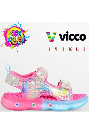 Can Ortopedik Işıklı Çocuk Sandalet FUŞYA