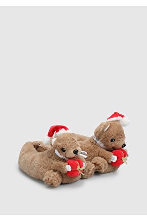 Regalo Çocuk Hayvanlı Panduf Kahverengi 3035