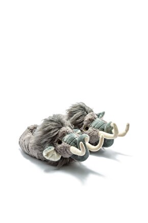 Mamut Unisex Hayvanlı Panduf Gri 3943