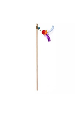 Ecomfy Toy Gaia Rod Ball Tüylü Kedi Oltası Oyuncağı 50 Cm