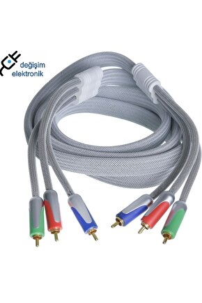 Tunex Kablo 3rca 3rca 2 Metre Yuv Component Tnx-302827