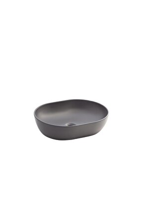 Alto Mat Antrasit 50 Cm Tezgah Üstü Lavabo